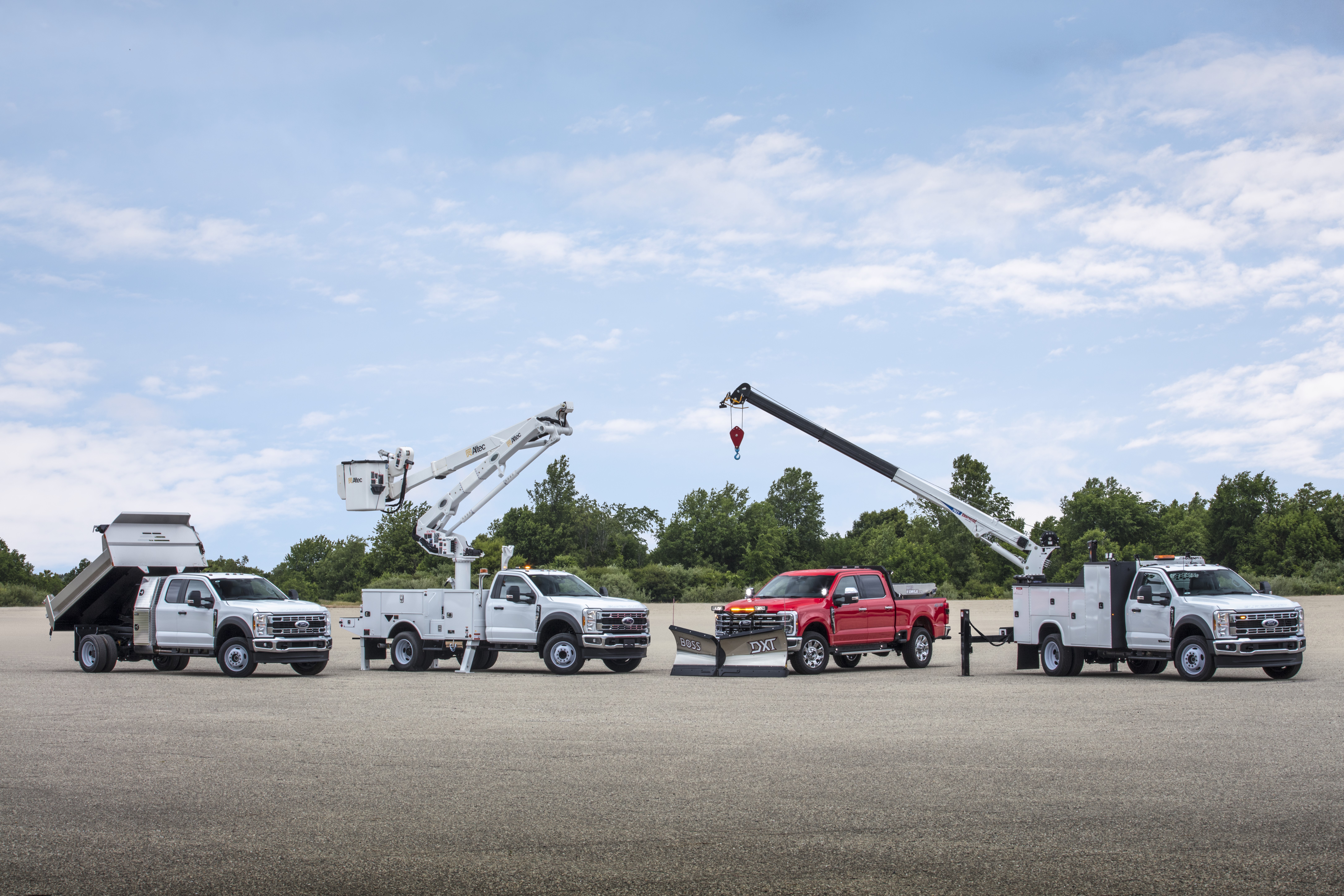 Upfitted versions of the Ford F-Series Super Duty® Pickup and Chassis Cab.