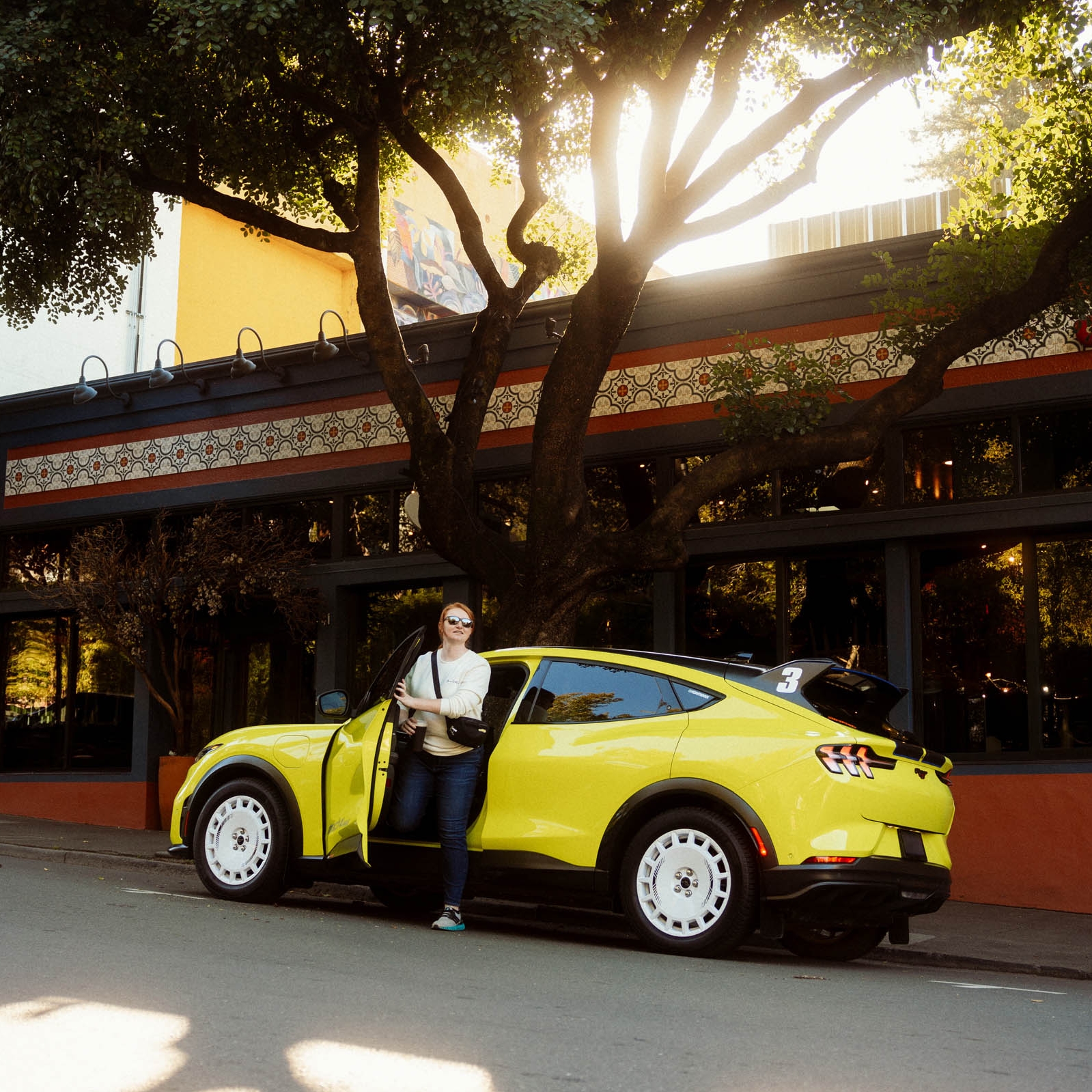 Sophie Dower and her Mustang Mach-E Rally